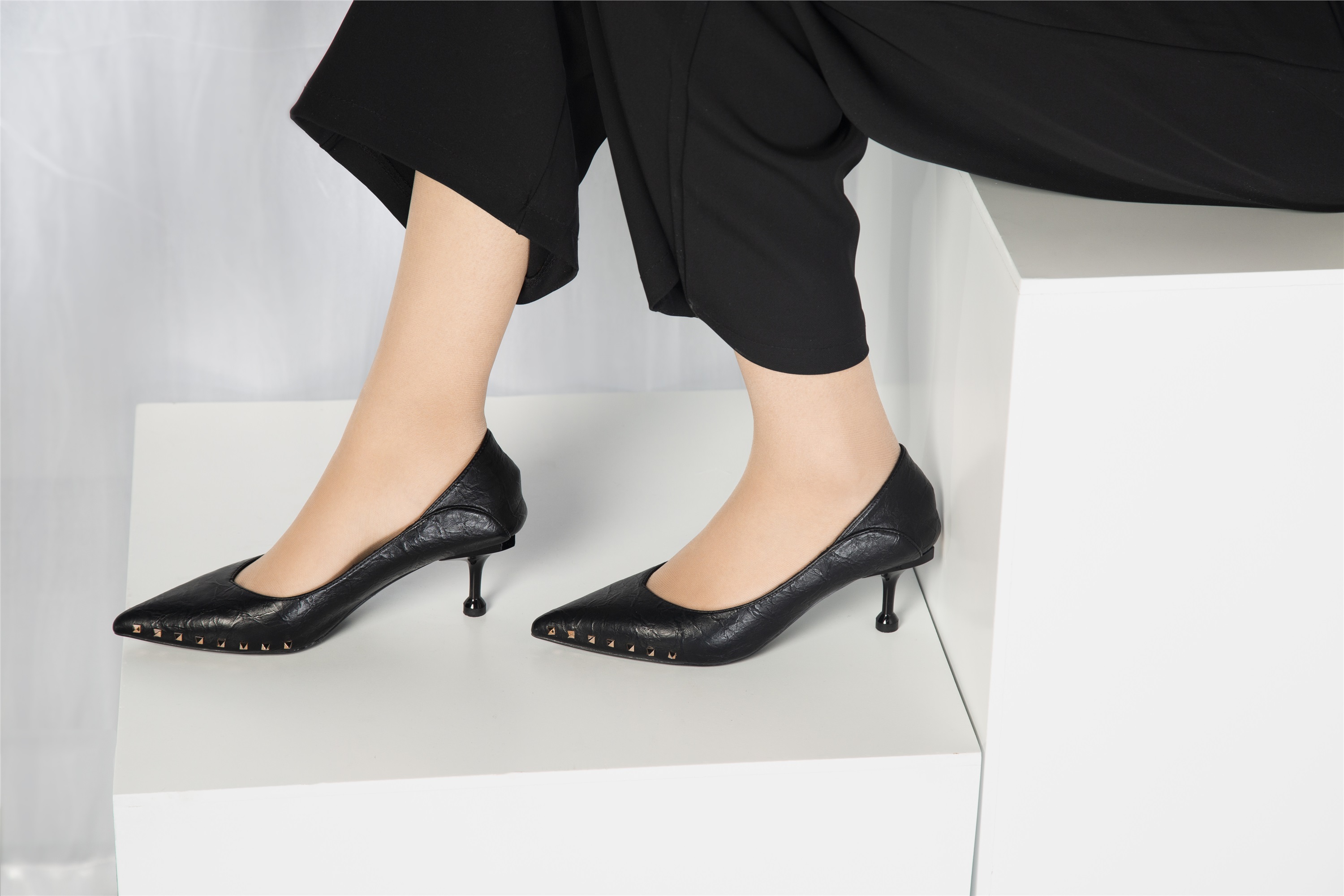 奈丝写真 NO.033 晨静-阔腿裤小皮鞋，今日OL通勤